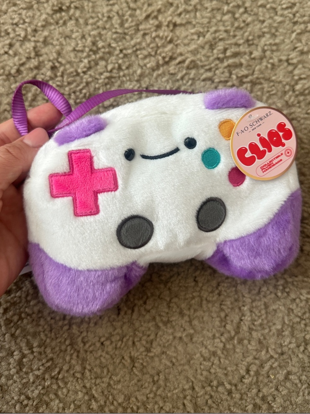 FAO Schwarz Cliqs Plush Controller Purse